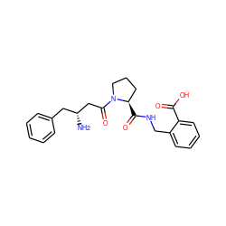 N[C@@H](CC(=O)N1CCC[C@H]1C(=O)NCc1ccccc1C(=O)O)Cc1ccccc1 ZINC000028383904