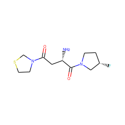 N[C@@H](CC(=O)N1CCSC1)C(=O)N1CC[C@H](F)C1 ZINC000040401597