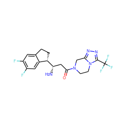 N[C@@H](CC(=O)N1CCn2c(nnc2C(F)(F)F)C1)[C@H]1CCc2cc(F)c(F)cc21 ZINC000219210767