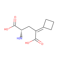 N[C@@H](CC(C(=O)O)=C1CCC1)C(=O)O ZINC000001903699