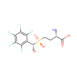 N[C@@H](CC[P@](=O)(O)[C@H](O)c1c(F)c(F)c(F)c(F)c1F)C(=O)O ZINC000143788380