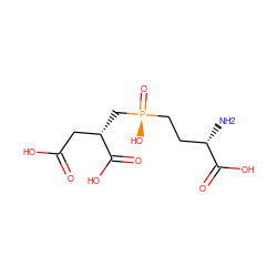 N[C@@H](CC[P@](=O)(O)C[C@@H](CC(=O)O)C(=O)O)C(=O)O ZINC000049072728