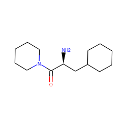 N[C@@H](CC1CCCCC1)C(=O)N1CCCCC1 ZINC000013529498