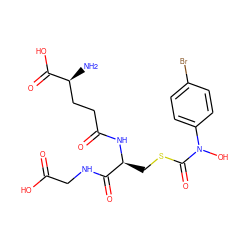 N[C@@H](CCC(=O)N[C@@H](CSC(=O)N(O)c1ccc(Br)cc1)C(=O)NCC(=O)O)C(=O)O ZINC000003946005