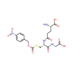 N[C@@H](CCC(=O)N[C@@H](CSC(=O)OCc1ccc([N+](=O)[O-])cc1)C(=O)NCC(=O)O)C(=O)O ZINC000013545607