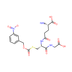 N[C@@H](CCC(=O)N[C@@H](CSC(=O)OCc1cccc([N+](=O)[O-])c1)C(=O)NCC(=O)O)C(=O)O ZINC000013545601