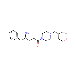 N[C@@H](CCC(=O)N1CCN(CC2CCOCC2)CC1)Cc1ccccc1 ZINC000049036819