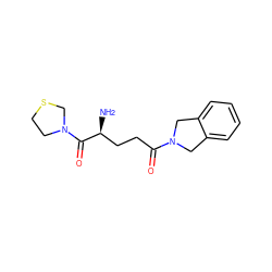 N[C@@H](CCC(=O)N1Cc2ccccc2C1)C(=O)N1CCSC1 ZINC000040430378