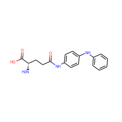 N[C@@H](CCC(=O)Nc1ccc(Nc2ccccc2)cc1)C(=O)O ZINC000040916167