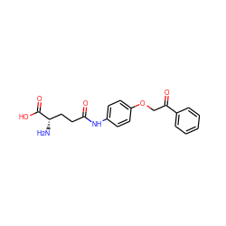 N[C@@H](CCC(=O)Nc1ccc(OCC(=O)c2ccccc2)cc1)C(=O)O ZINC000040918029