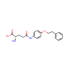 N[C@@H](CCC(=O)Nc1ccc(OCCc2ccccc2)cc1)C(=O)O ZINC000040918557