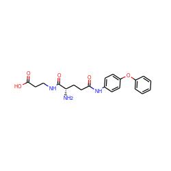 N[C@@H](CCC(=O)Nc1ccc(Oc2ccccc2)cc1)C(=O)NCCC(=O)O ZINC000040918709