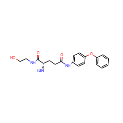 N[C@@H](CCC(=O)Nc1ccc(Oc2ccccc2)cc1)C(=O)NCCO ZINC000040404484