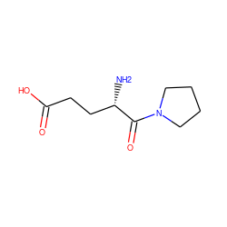 N[C@@H](CCC(=O)O)C(=O)N1CCCC1 ZINC000033992380