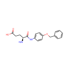 N[C@@H](CCC(=O)O)C(=O)Nc1ccc(OCc2ccccc2)cc1 ZINC000040916505