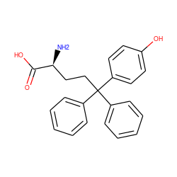 N[C@@H](CCC(c1ccccc1)(c1ccccc1)c1ccc(O)cc1)C(=O)O ZINC000095585507