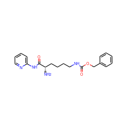 N[C@@H](CCCCNC(=O)OCc1ccccc1)C(=O)Nc1ccccn1 ZINC000143363868