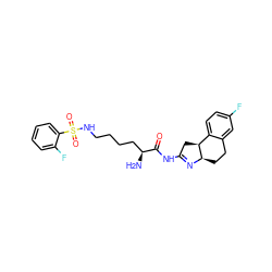 N[C@@H](CCCCNS(=O)(=O)c1ccccc1F)C(=O)NC1=N[C@@H]2CCc3cc(F)ccc3[C@@H]2C1 ZINC000095559740