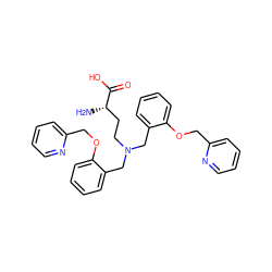 N[C@@H](CCN(Cc1ccccc1OCc1ccccn1)Cc1ccccc1OCc1ccccn1)C(=O)O ZINC000653694240