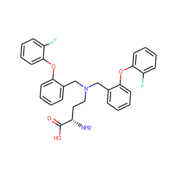 N[C@@H](CCN(Cc1ccccc1Oc1ccccc1F)Cc1ccccc1Oc1ccccc1F)C(=O)O ZINC000653760944