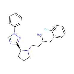 N[C@@H](CCN1CCC[C@H]1c1ncn(-c2ccccc2)n1)Cc1ccccc1F ZINC000045245418