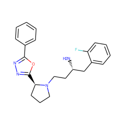 N[C@@H](CCN1CCC[C@H]1c1nnc(-c2ccccc2)o1)Cc1ccccc1F ZINC000045315774