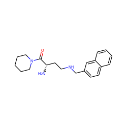 N[C@@H](CCNCc1ccc2ccccc2c1)C(=O)N1CCCCC1 ZINC000013561239