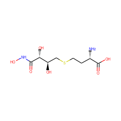 N[C@@H](CCSC[C@@H](O)[C@@H](O)C(=O)NO)C(=O)O ZINC000013687227