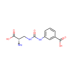 N[C@@H](CNC(=O)Nc1cccc(C(=O)O)c1)C(=O)O ZINC000205221463