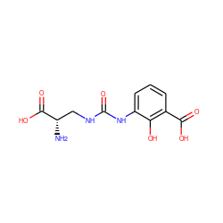 N[C@@H](CNC(=O)Nc1cccc(C(=O)O)c1O)C(=O)O ZINC000149308261