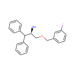 N[C@@H](COCc1cccc(I)c1)C(c1ccccc1)c1ccccc1 ZINC000029551667