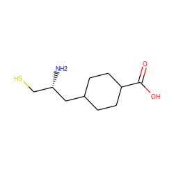 N[C@@H](CS)CC1CCC(C(=O)O)CC1 ZINC000013528288