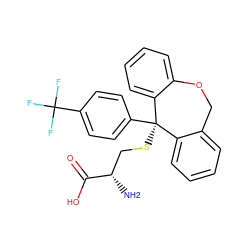 N[C@@H](CS[C@@]1(c2ccc(C(F)(F)F)cc2)c2ccccc2COc2ccccc21)C(=O)O ZINC000205121640