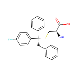 N[C@@H](CS[C@](Cc1ccccc1)(c1ccccc1)c1ccc(F)cc1)C(=O)O ZINC000084706016