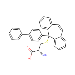 N[C@@H](CSC1(c2ccc(-c3ccccc3)cc2)c2ccccc2C=Cc2ccccc21)C(=O)O ZINC000473154242