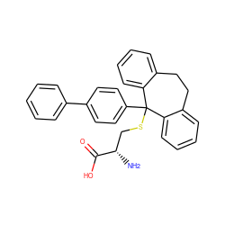 N[C@@H](CSC1(c2ccc(-c3ccccc3)cc2)c2ccccc2CCc2ccccc21)C(=O)O ZINC000473155036