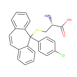 N[C@@H](CSC1(c2ccc(Cl)cc2)c2ccccc2C=Cc2ccccc21)C(=O)O ZINC000473156779