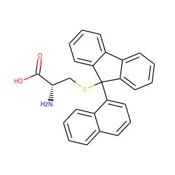 N[C@@H](CSC1(c2cccc3ccccc23)c2ccccc2-c2ccccc21)C(=O)O ZINC000005049529