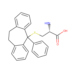 N[C@@H](CSC1(c2ccccc2)c2ccccc2CCc2ccccc21)C(=O)O ZINC000148911294