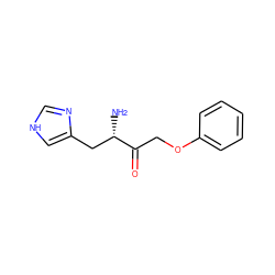 N[C@@H](Cc1c[nH]cn1)C(=O)COc1ccccc1 ZINC000169321757