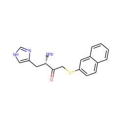 N[C@@H](Cc1c[nH]cn1)C(=O)CSc1ccc2ccccc2c1 ZINC000169321748