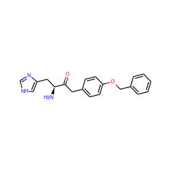 N[C@@H](Cc1c[nH]cn1)C(=O)Cc1ccc(OCc2ccccc2)cc1 ZINC000028647726