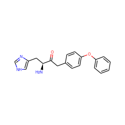 N[C@@H](Cc1c[nH]cn1)C(=O)Cc1ccc(Oc2ccccc2)cc1 ZINC000028647723