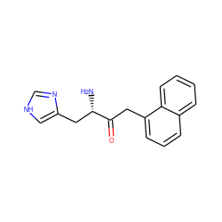 N[C@@H](Cc1c[nH]cn1)C(=O)Cc1cccc2ccccc12 ZINC000028647737