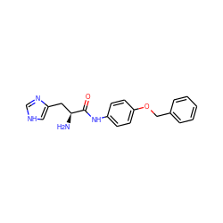 N[C@@H](Cc1c[nH]cn1)C(=O)Nc1ccc(OCc2ccccc2)cc1 ZINC000040918925