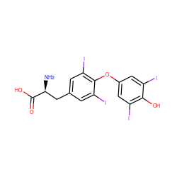 N[C@@H](Cc1cc(I)c(Oc2cc(I)c(O)c(I)c2)c(I)c1)C(=O)O ZINC000003830993