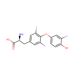 N[C@@H](Cc1cc(I)c(Oc2ccc(O)c(I)c2)c(I)c1)C(=O)O ZINC000003830999