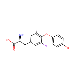 N[C@@H](Cc1cc(I)c(Oc2ccc(O)cc2)c(I)c1)C(=O)O ZINC000004258247