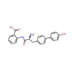 N[C@@H](Cc1ccc(-c2ccc(O)cc2)cc1)C(=O)Nc1ccccc1C(=O)O ZINC000071341829