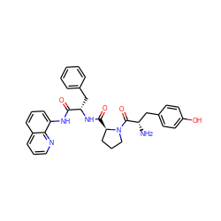 N[C@@H](Cc1ccc(O)cc1)C(=O)N1CCC[C@H]1C(=O)N[C@@H](Cc1ccccc1)C(=O)Nc1cccc2cccnc12 ZINC000027183987